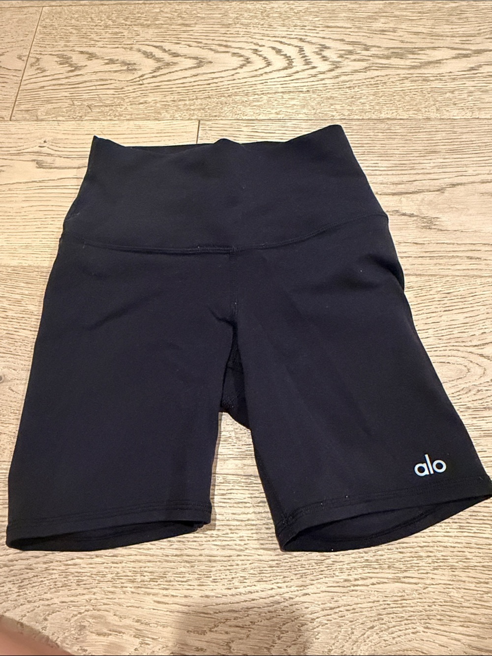 ALO Yoga Black High-Rise Bike Shorts
